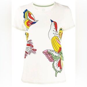 NWT Tory Burch Butterfly Bird Top T-shirt Regular Fit size S
